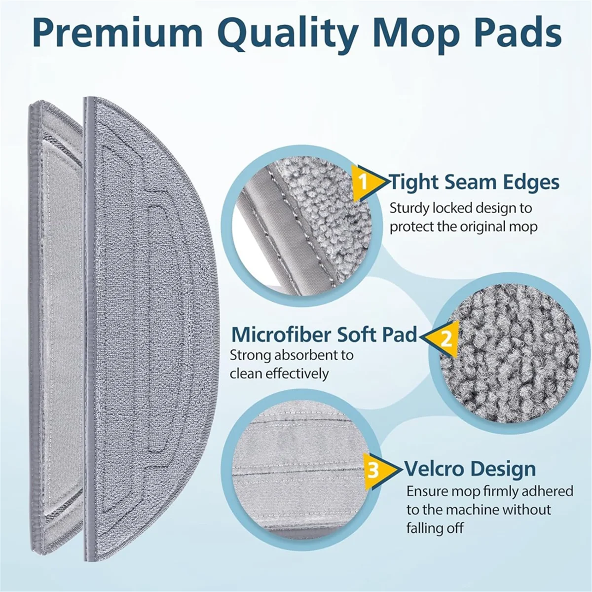 N38R_Mop Pads für S8 MaxV Ultra und S8 Max Ultra Roboterstaubsauger