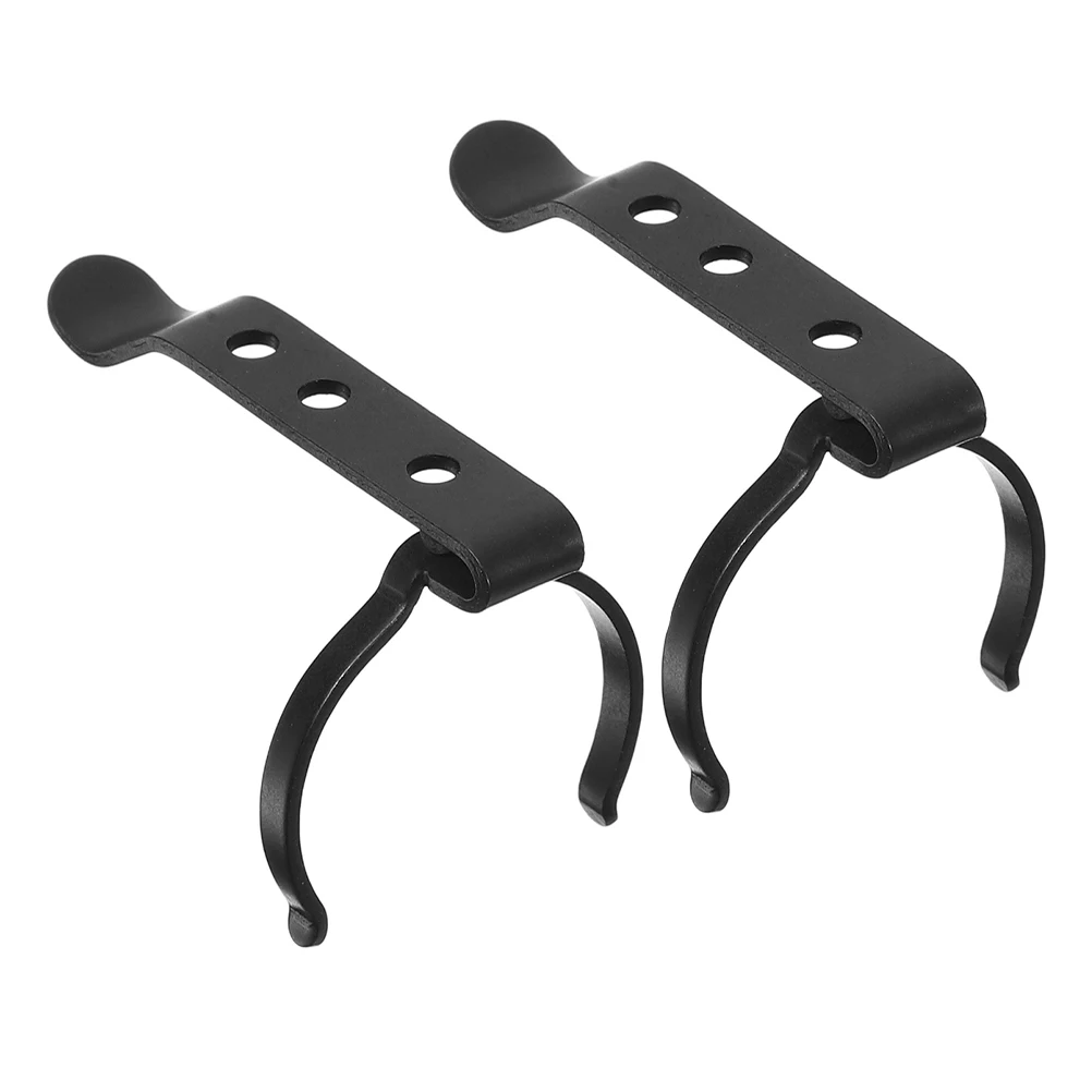 

2pcs Outdoor Flashlight Holder Bike Cycling Hiking Metal Belt Clip Mount Heavy Duty Waist Clip Fit For Camping Hunting Lighting
