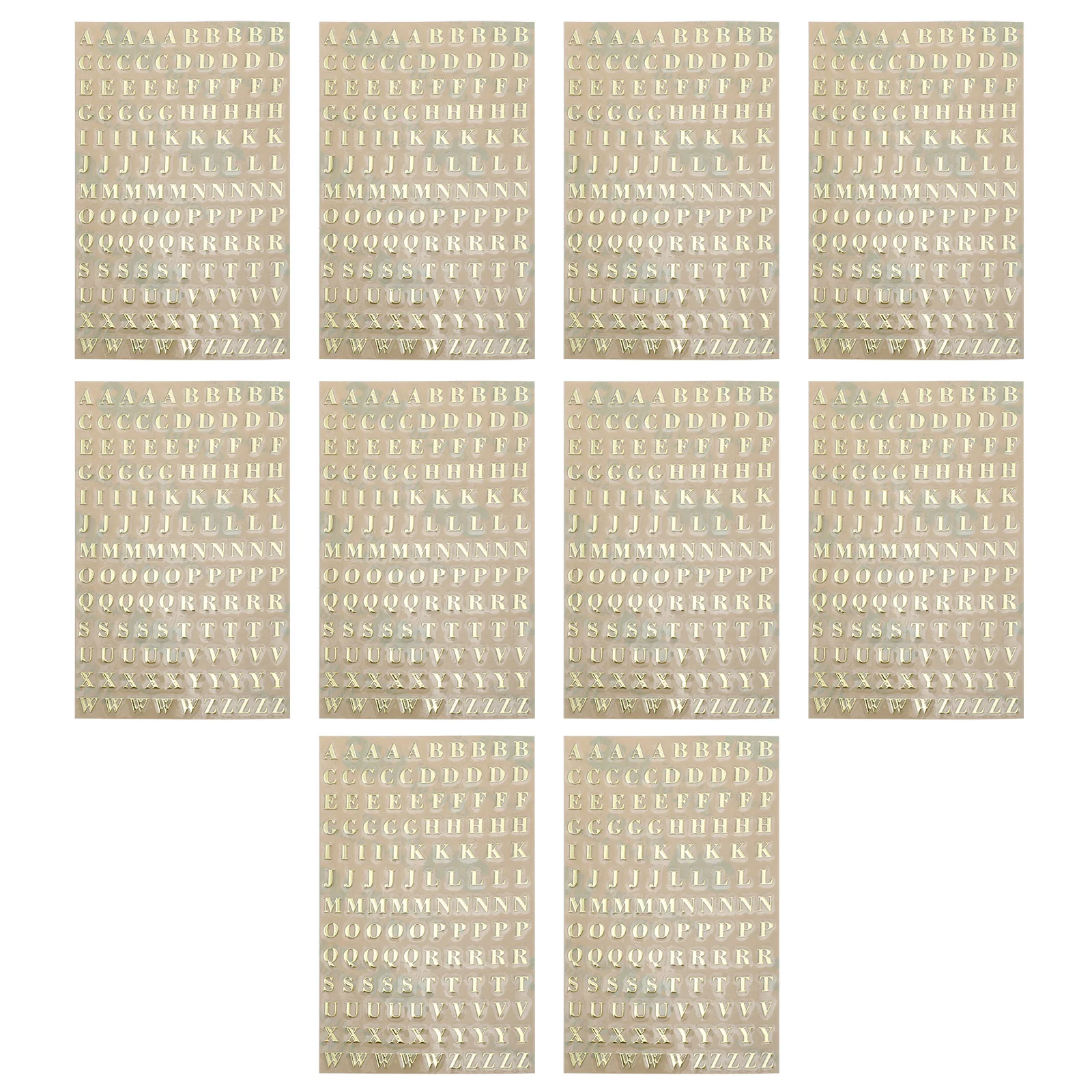 10Pcs Premium Alphabet Labels Golden Letter Stickers for Essential Oil Bottle Tagging and Organization Delicate Letters Stickers