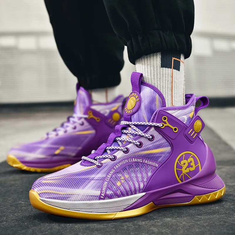 Men Basketball Shoes Fashion Walking Flat Outdoor Sports Sneakers Trendy Professional Training 2026 New Basketball Boots for Man