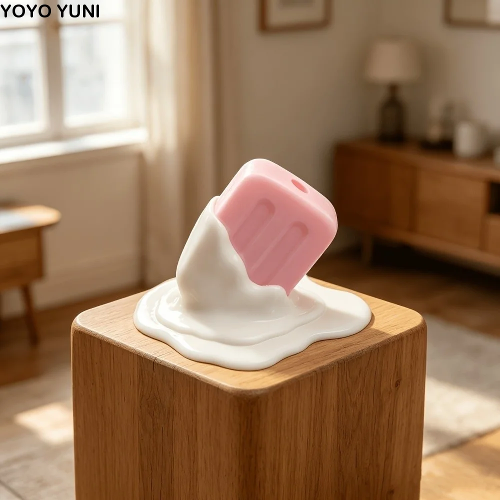 Multi-use 3D Printed Ice Cream Pencil Holder Popsicle Shape Funny Pen Holder Decorations Pen Rack Decorative Storage
