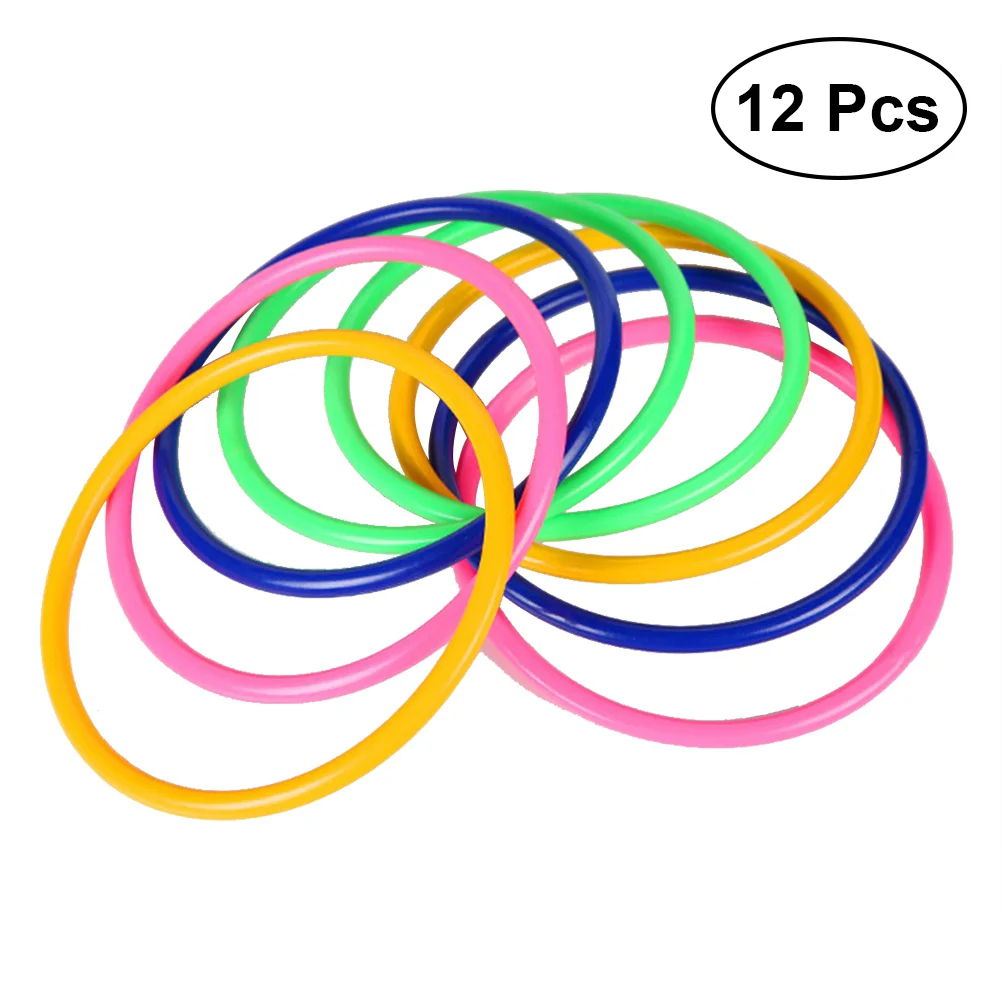 

12 Pcs Children's Toy Trap Toss Rings for Kids Carnival Outdoor Playset Halloween Toys