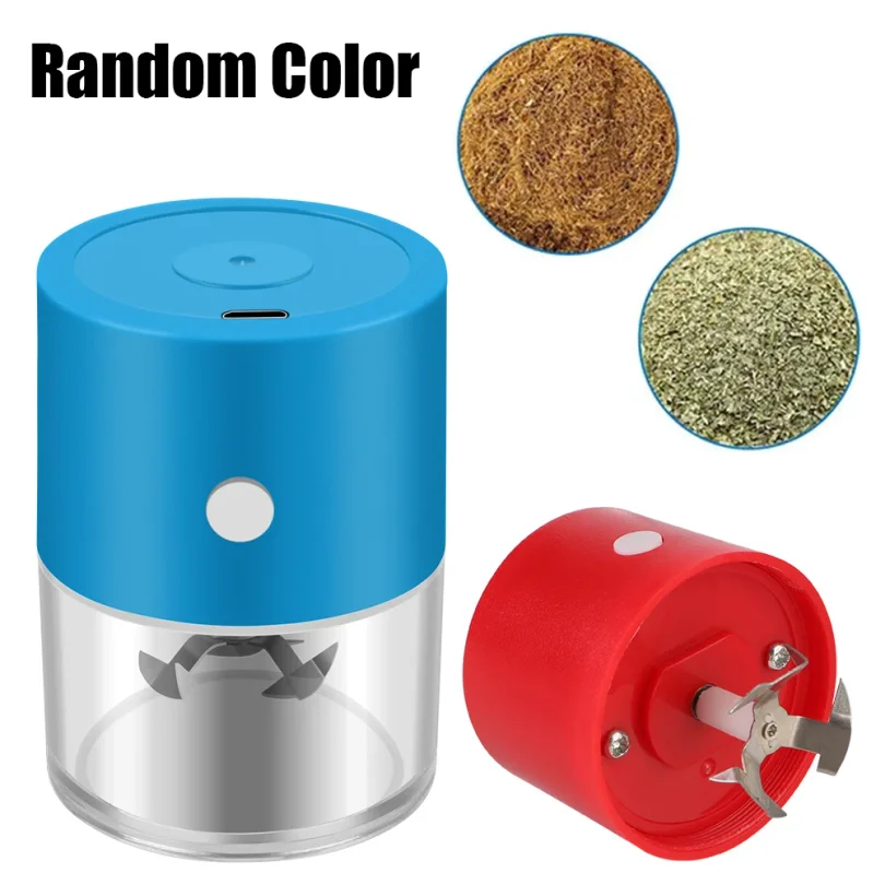 

Metal Tobacco Grinder Crank Smoke Spice Muller Machine Electric Portable Rechargeable Crusher
