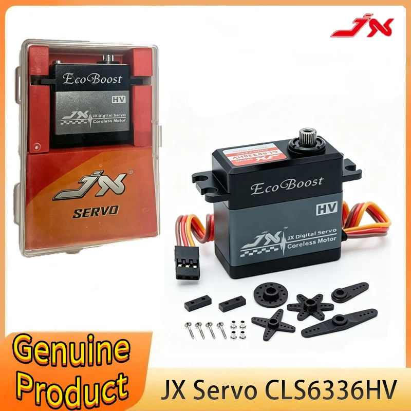 

JX Ecoboost CLS6336HV 36 кг большой крутящий момент 180 градусов цифровой сервопривод без сердечника с ЧПУ для радиоуправляемых моделей вертолетов