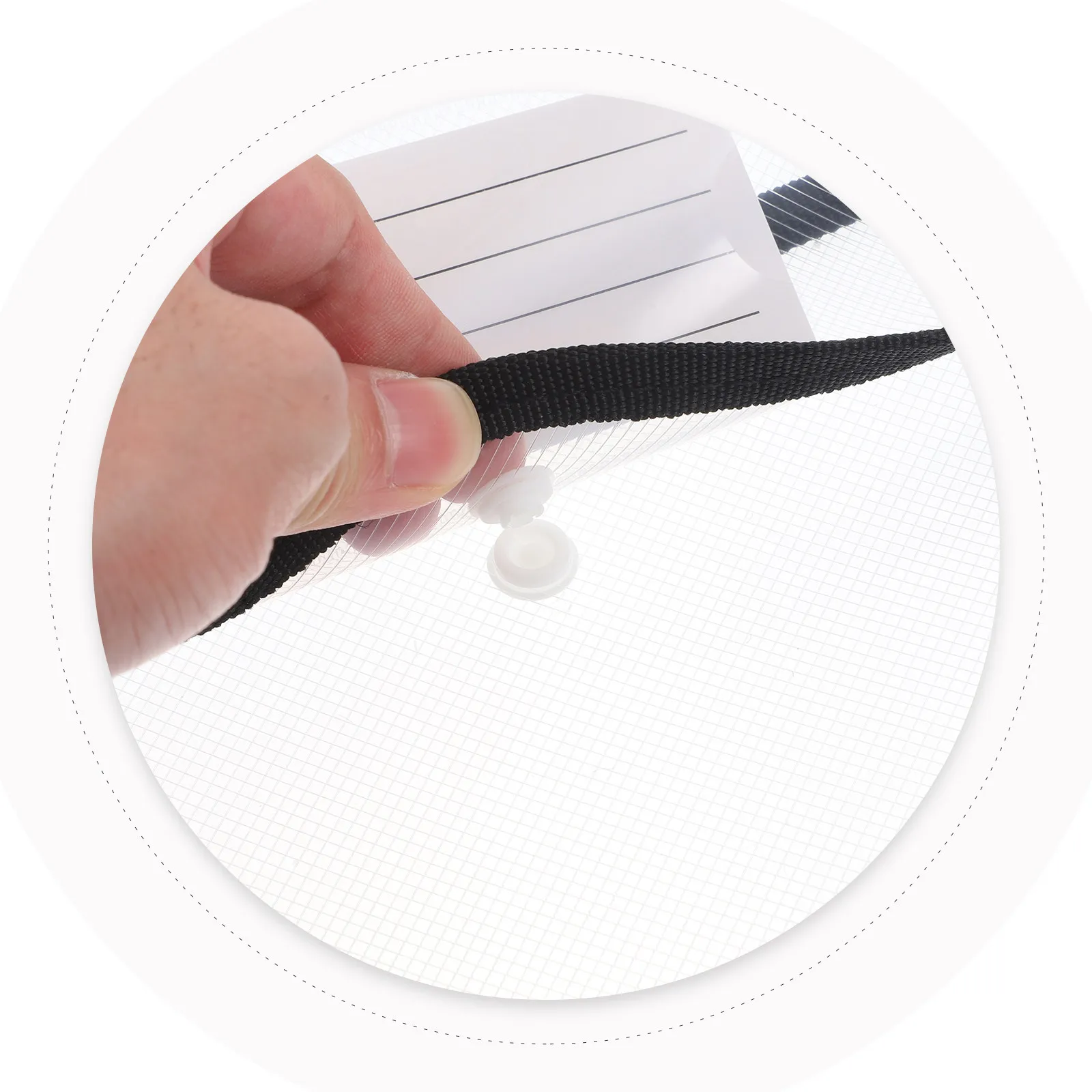 

2Pcs File Folder Document Bag Clear Large Capacity Office File Organizer for Important Contract Receipt Holder Document Pouch