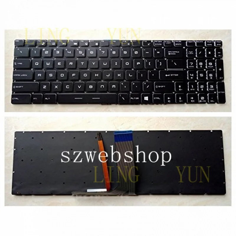 Z  New for MSI MS-1782 MS-1785 MS-1795 MS-1792 MS-1791 US Keyboard RGB Backlit