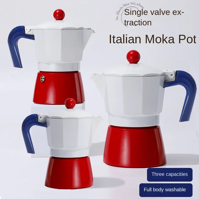 

Moka Pot Household Italian Coffee Percolator Appliance Concentrated Extraction Pot Single Valve Mocha Hand Punch