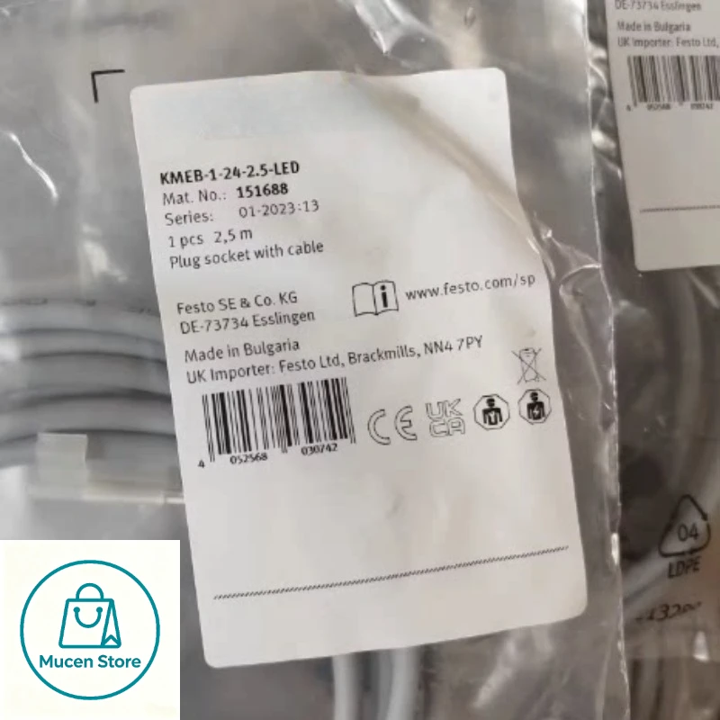 1pcs Brand-new authentic FST with cable socket KMEB-1-24-2.5-LED 151688