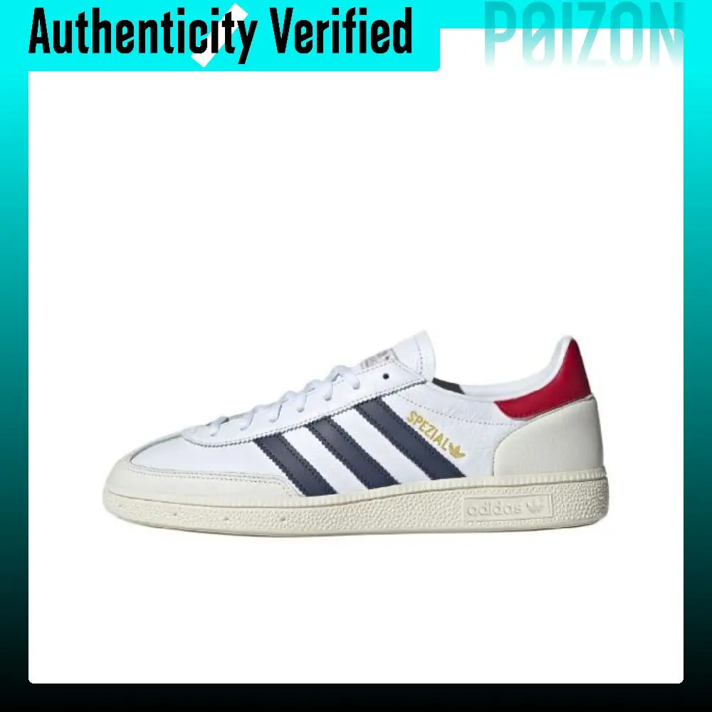 Adidas Originals HANDBALL SPEZIAL Low-top Skateboard Shoes Unisex White Red JH5450