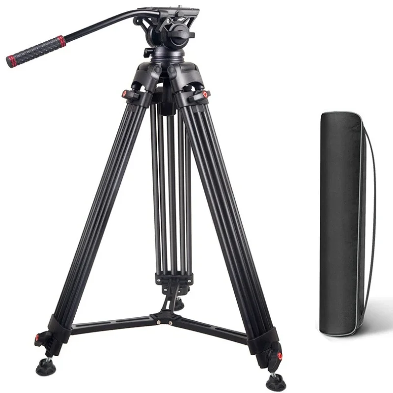 

SLR micro-single camera tripod photography camera portable tripod live stream bracket hydraulic gimbal tripod