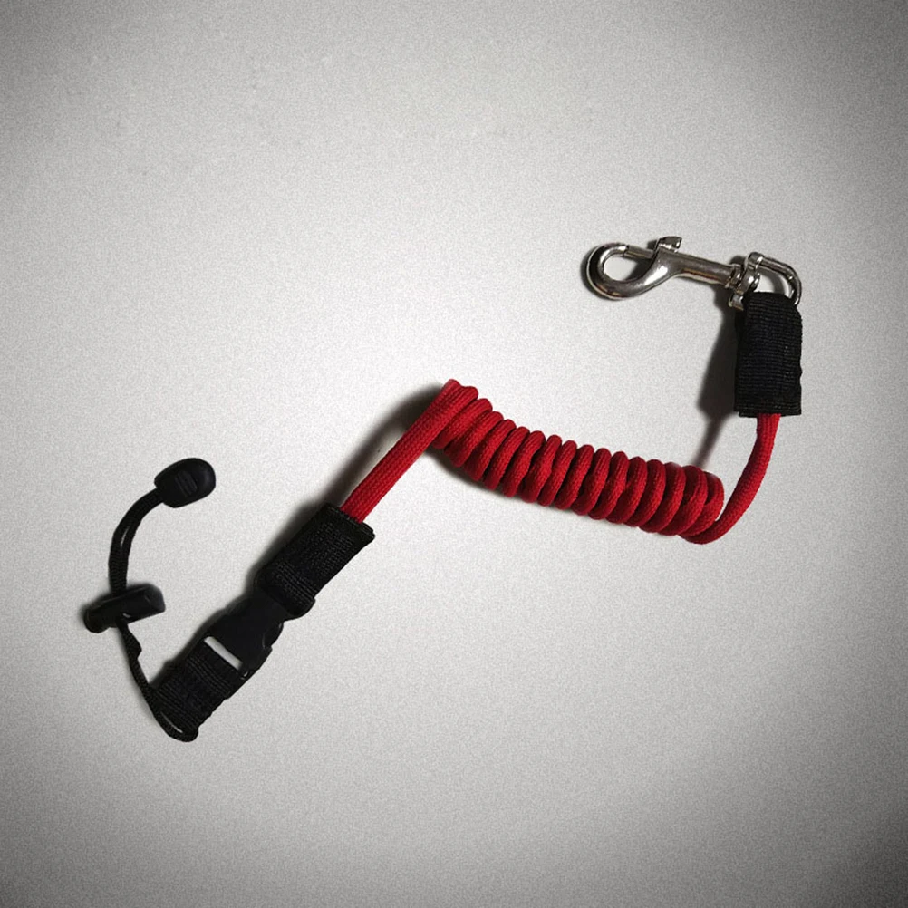 

Elastic Kayak Canoe Paddle Leash Safety Boat Fishing Rod Pole Coiled Lanyard Cord Tie Rope (Random Color)