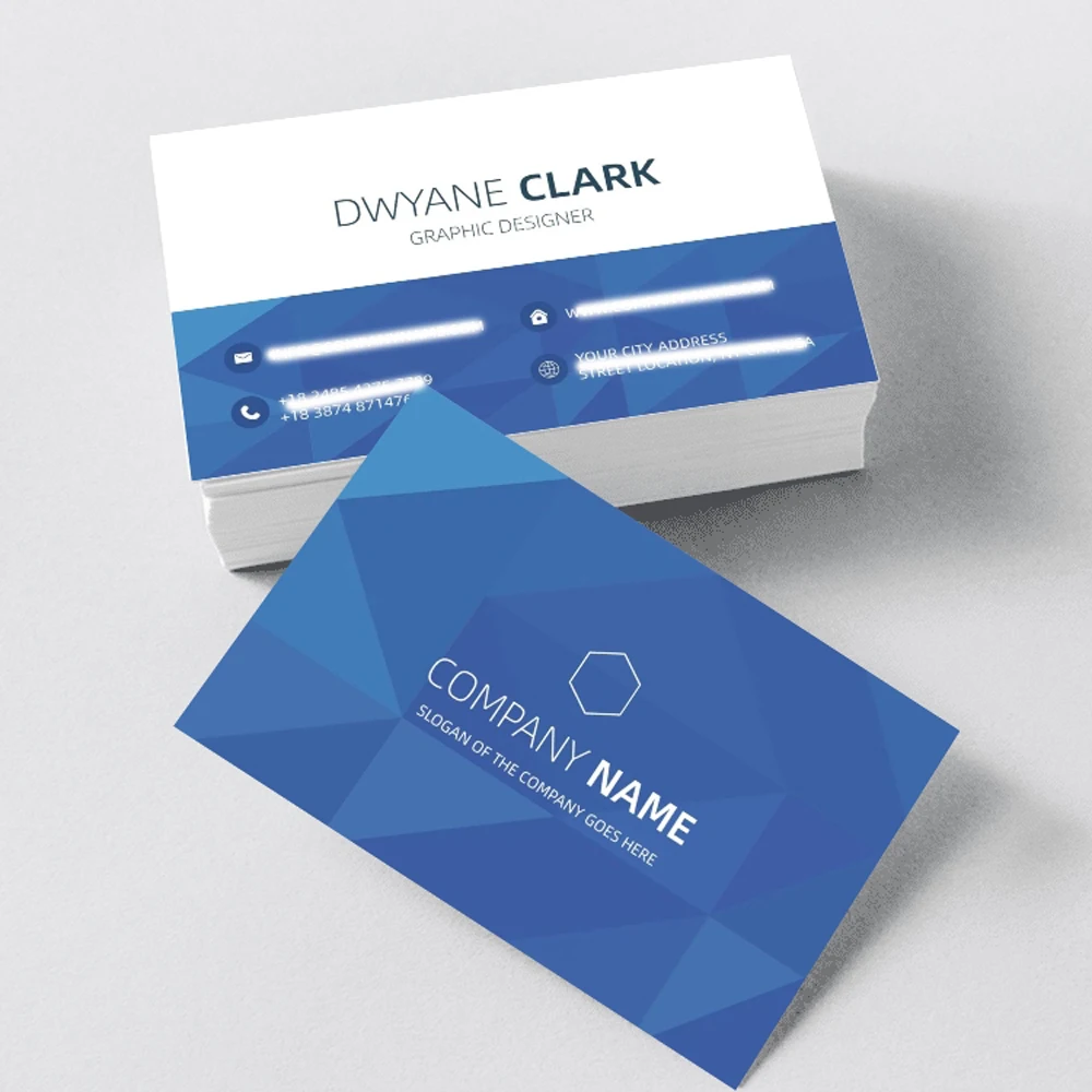 100 Tarjetas de Visita Personalizadas con Logotipo, Impresión a Doble Cara a Todo Color, Resistentes al Agua, Tarjetas de Agradecimiento, Tarjetas de Regalo
