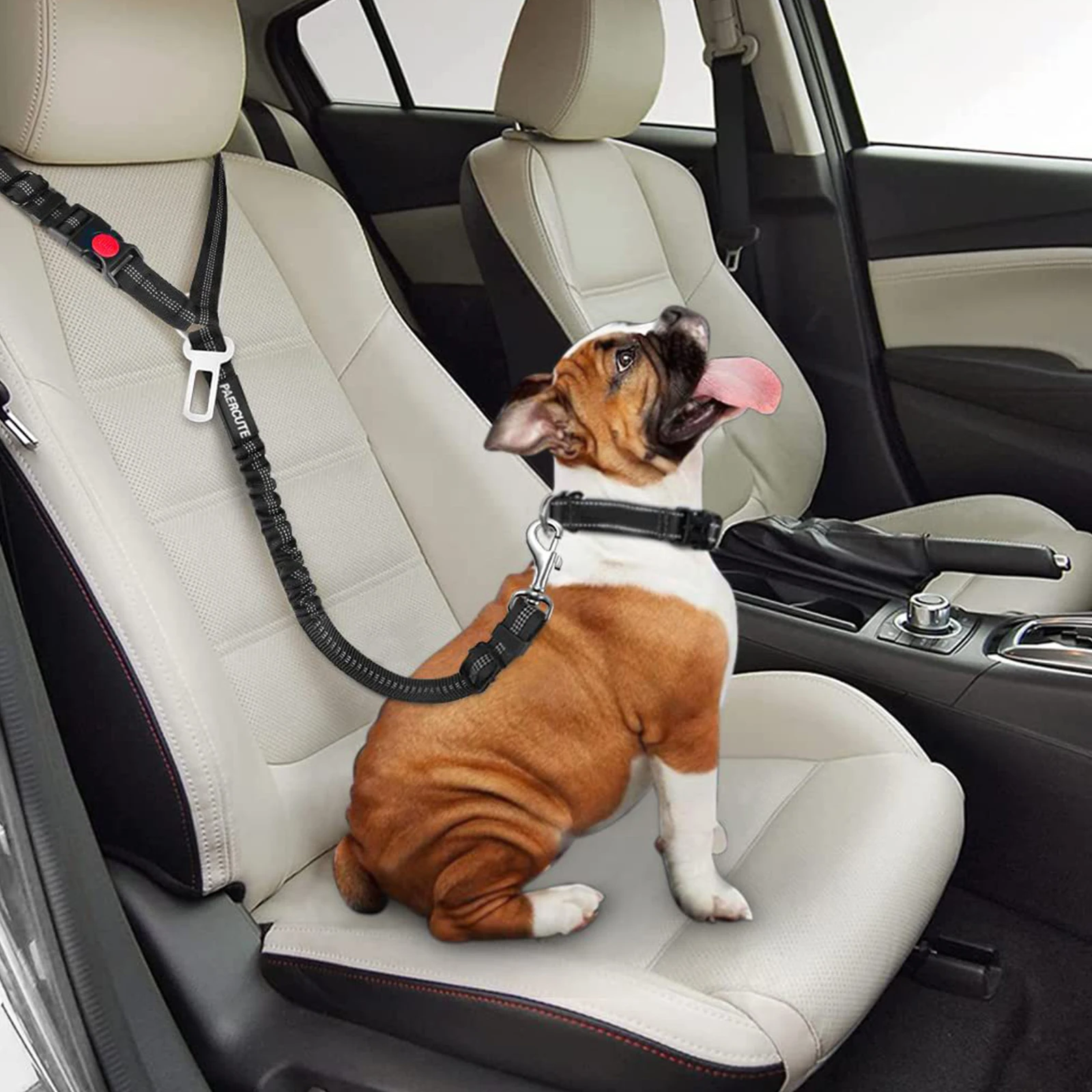 Dog Seat Belt for Cars,Adjustable Dog Car Harness Puppy Car Restraints Leads,Durable Pet Seat Belt for Vehicle Travel,Pet Cars