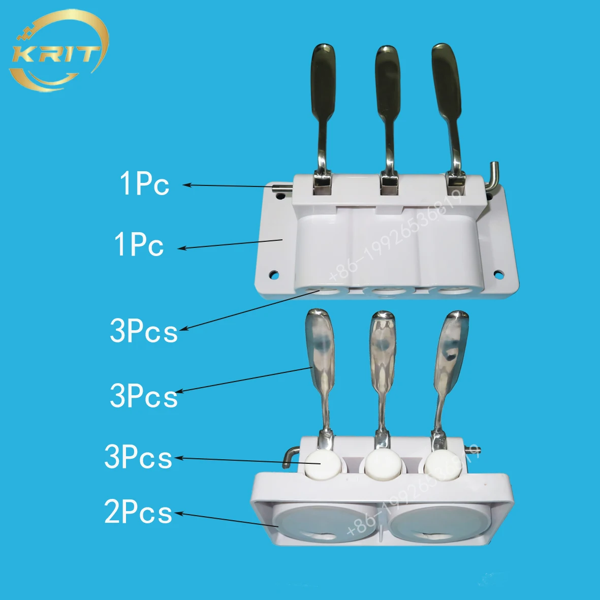 White Front Panel Face Block Spare Discharge Valve Part Replacement For Lecon And Ke Ling Ice Cream Machines With Rods Modelling