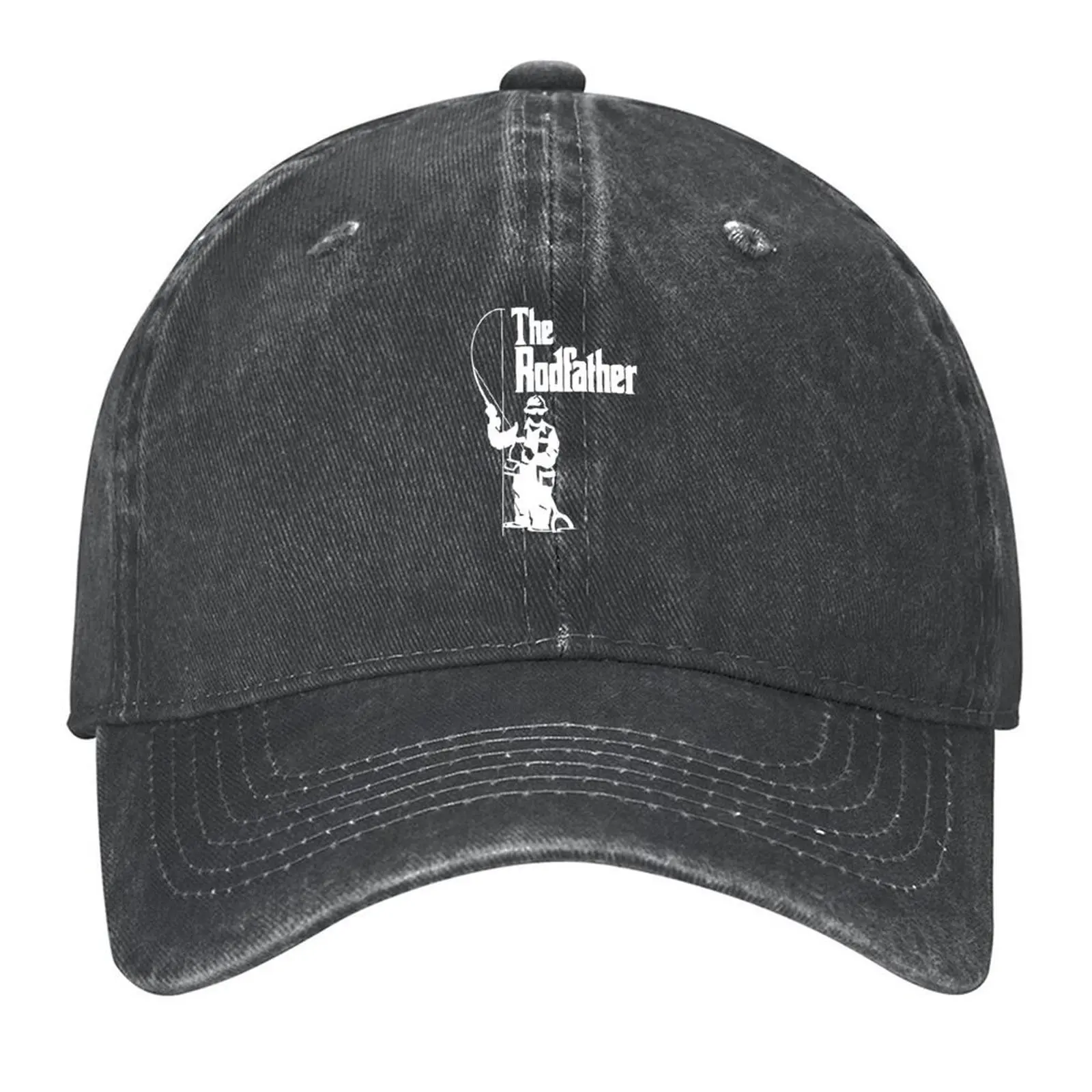 

The rodfather fishing Baseball Cap Big Size Hat Fashion Beach hard hat Kids Hat Men Golf Wear Women's