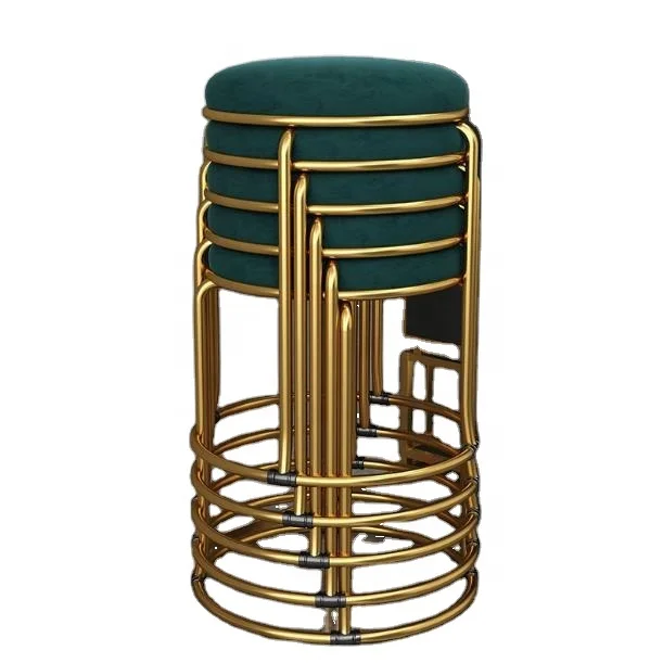 

Light Luxury Stackable Low Stool Nordic Round Stool Modern Simple Creative Bench