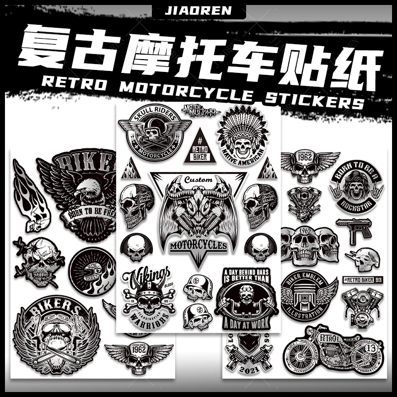 

Vinyl Motorcycle Sticker Logo Tank Helmet Bike Decal For Harley Davidson