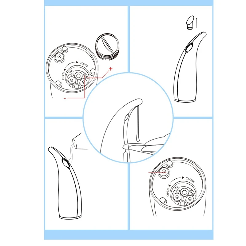 soap dispenser Automatic Soap Dispenser Non-Contact Infrared Sensor Soap Dispenser Kitchen Accessories Soap Dispenser,White