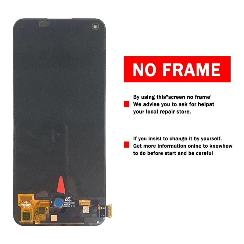 Super AMOLED For OnePlus Nord CE 2 5G LCD IV2201 Display Touch Screen Digitizer Panel Assembly  For 1+Nord CE2 5G Display