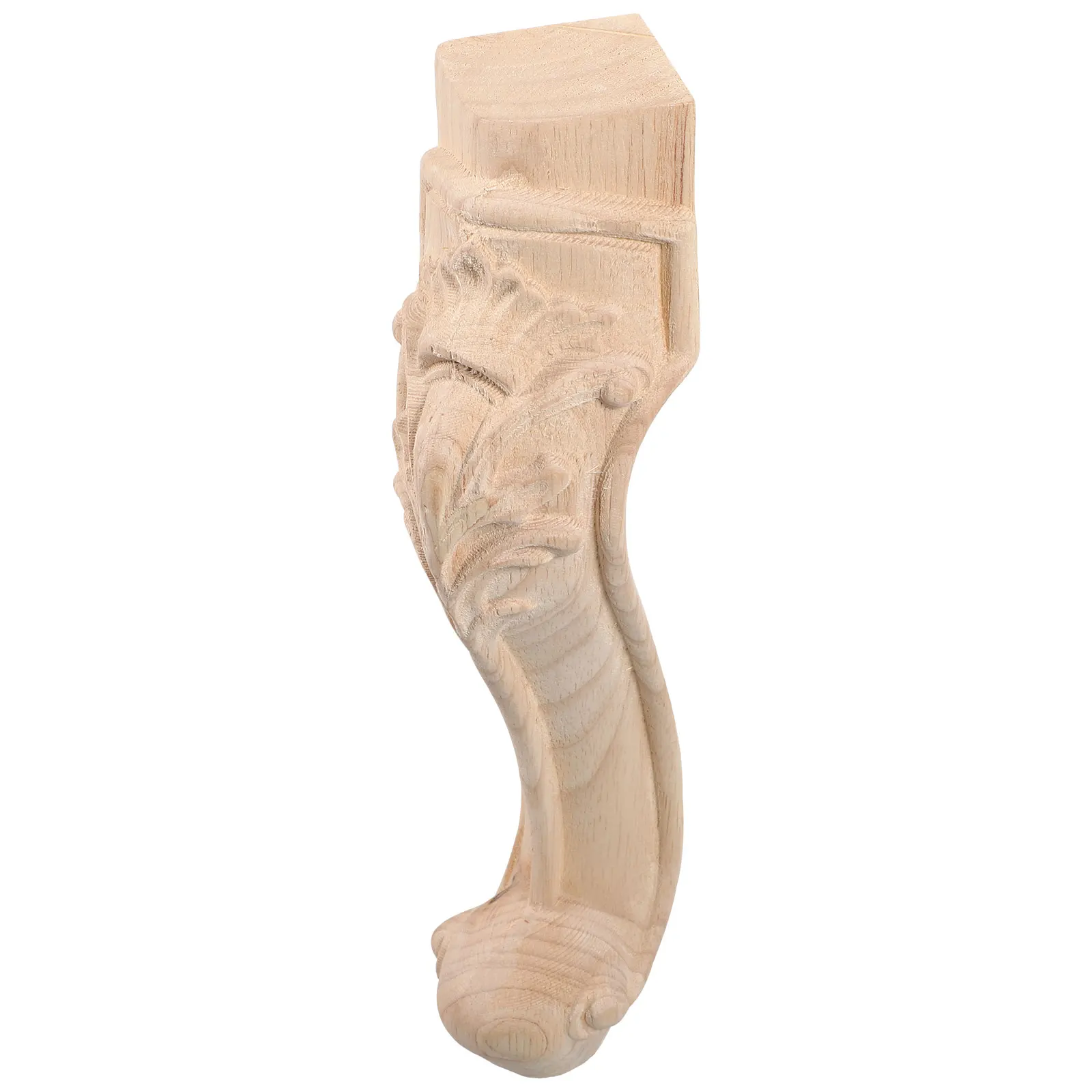 

Wooden Furniture Legs Replacement European Style Wood Carving Table Leg For Sofa Cabinet Chair Dresser Sturdy Rubber Wood Short