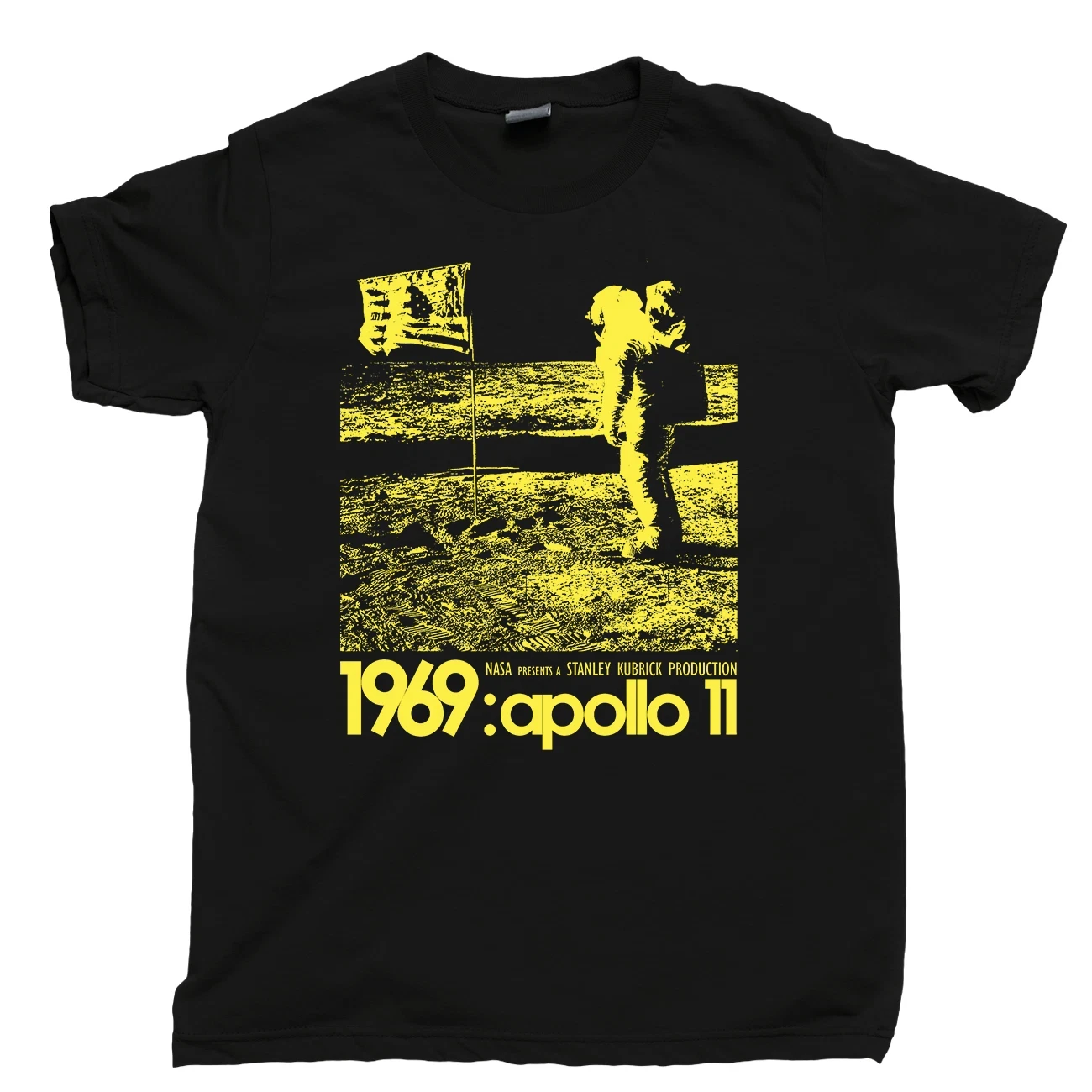 APOLLO 11 CONSPIRACY Theory T Shirt Stanley Kubrick Fake Moon Landing Tee Poster Streetwear Shirt  oversized t shirt