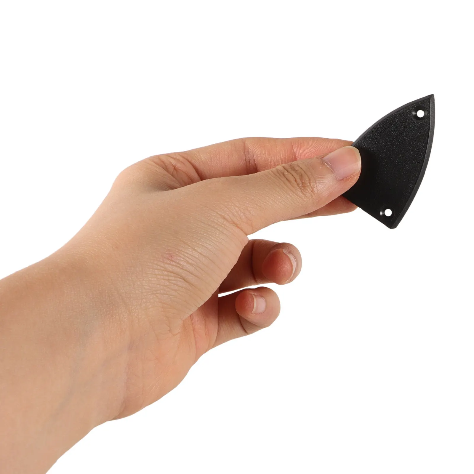 4Pcs Black Plastic Guitar Truss Rod Covers Triangle 3 Holes Design Easy Install Truss Rod Cover Electric Guitar Replacement