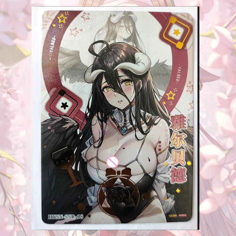 Dea storia Flower girl albedo Kanroji Mitsuri Kamado Nezuko Tokisaki Kurumi Hu Tao SSR card Toy collection boy regali di compleanno