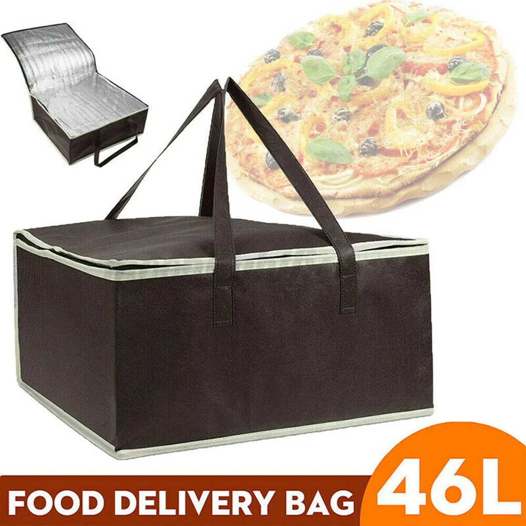 Food Pizza Delivery Insulated Bag Waterproof Camping Warmer Cold Thermal Bag Non-woven Fabric Storage Bag