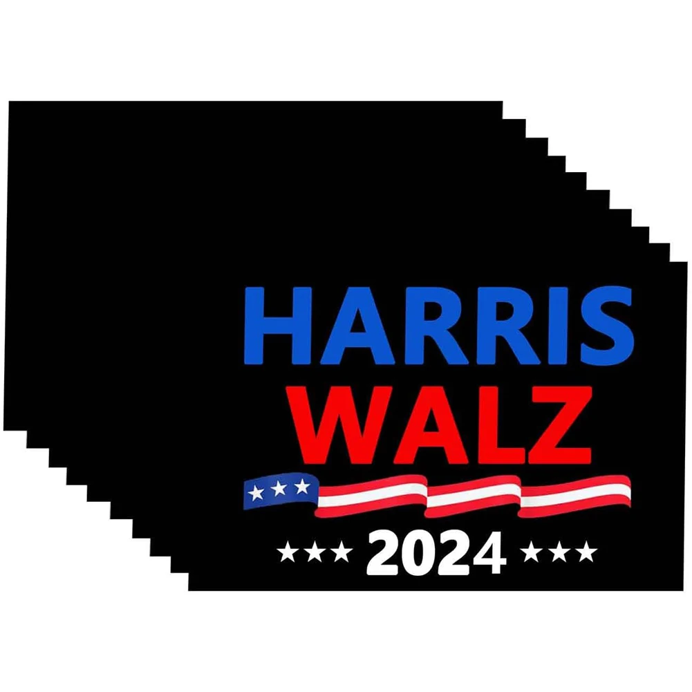 10 Pack President Stickers Car Bumper Window Sticker Laptop Bumper Decal Harris Walz Support Sticker Decal