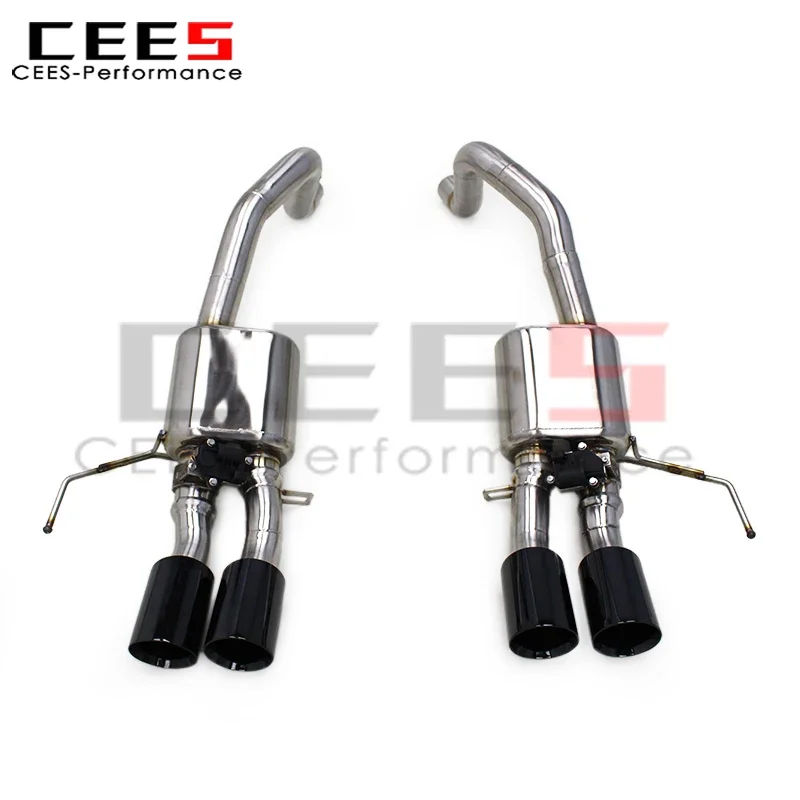 cees Stainless Steel Axle Back Exhaust Pipes for Chevrolet Corvette C7 6.2L 2014-2019 Motorsport  Escape Catback Exhaust Muffler