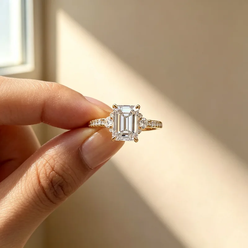 925 Sterling Silver Crystal Cubic Zirconia Luxury Ring for Women Fashion Engagement Wedding Engagement High Quality Fine Jewelry