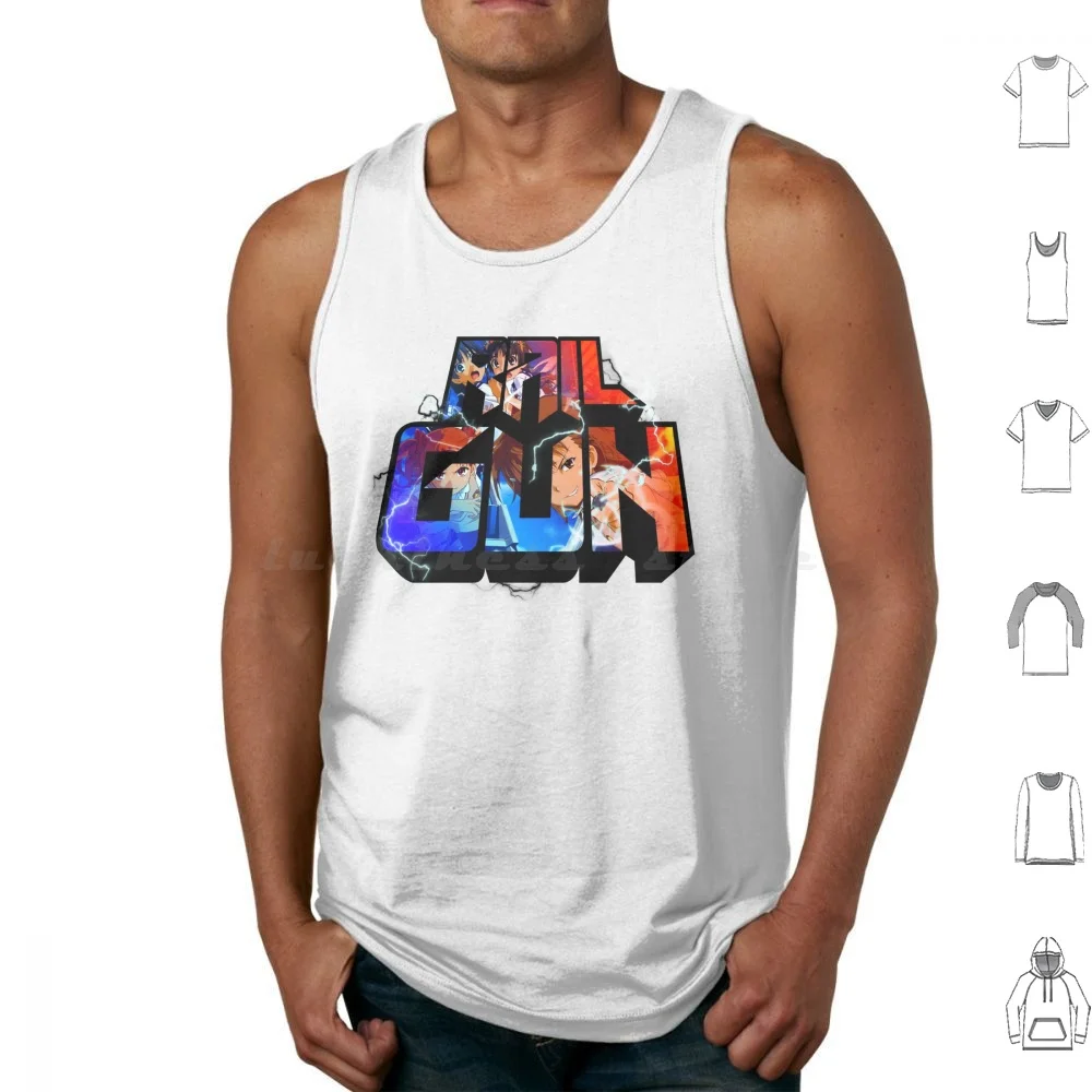 A Certain Scientific Railgun Tank Tops Print Cotton Railgun Misaka Mikoto Misaka Mikoto Toaru Scientific Anime