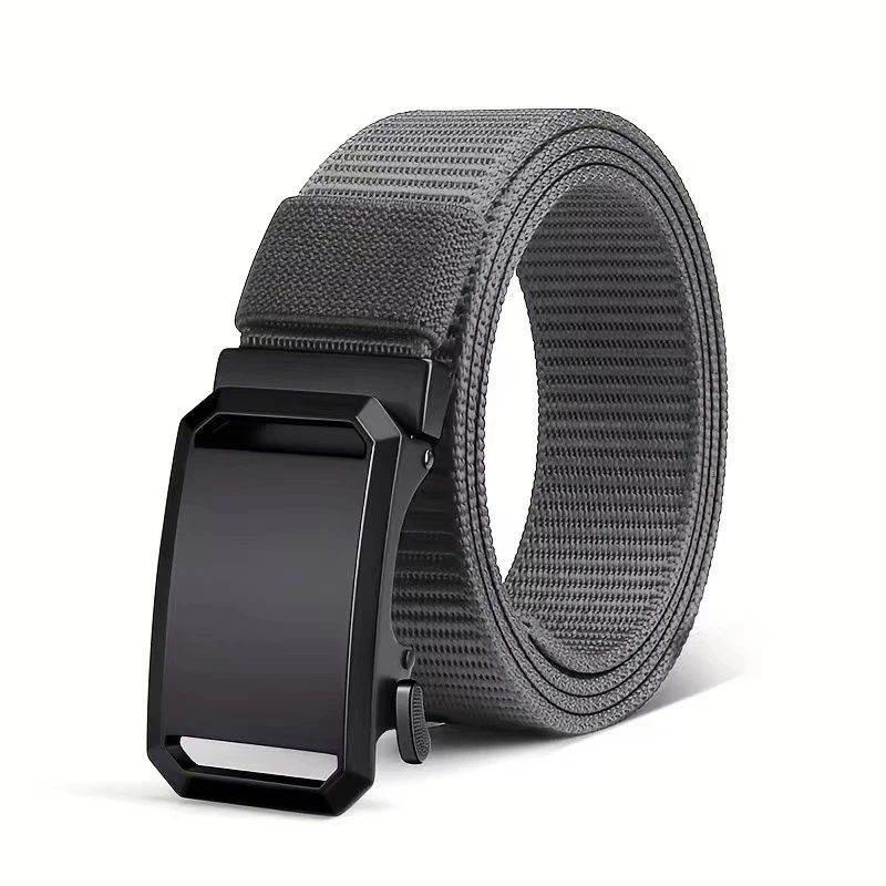 Nieuwe riem met automatische gesp, canvas tactische werkkleding, casual outdoor militaire trainingsbroekriem voor heren