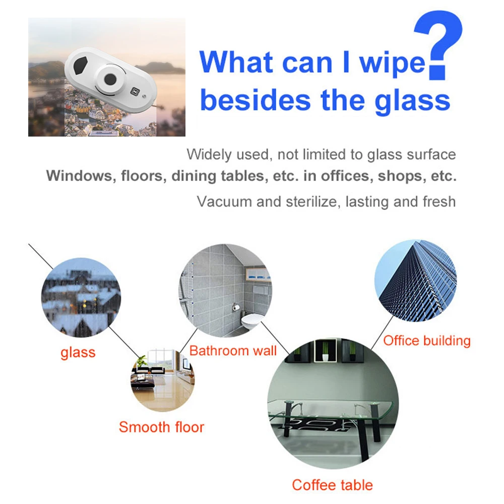 WATSLIM W2 window cleaning robot electric glass cleaning robot high-rise household window cleaning with remote control anti-fall