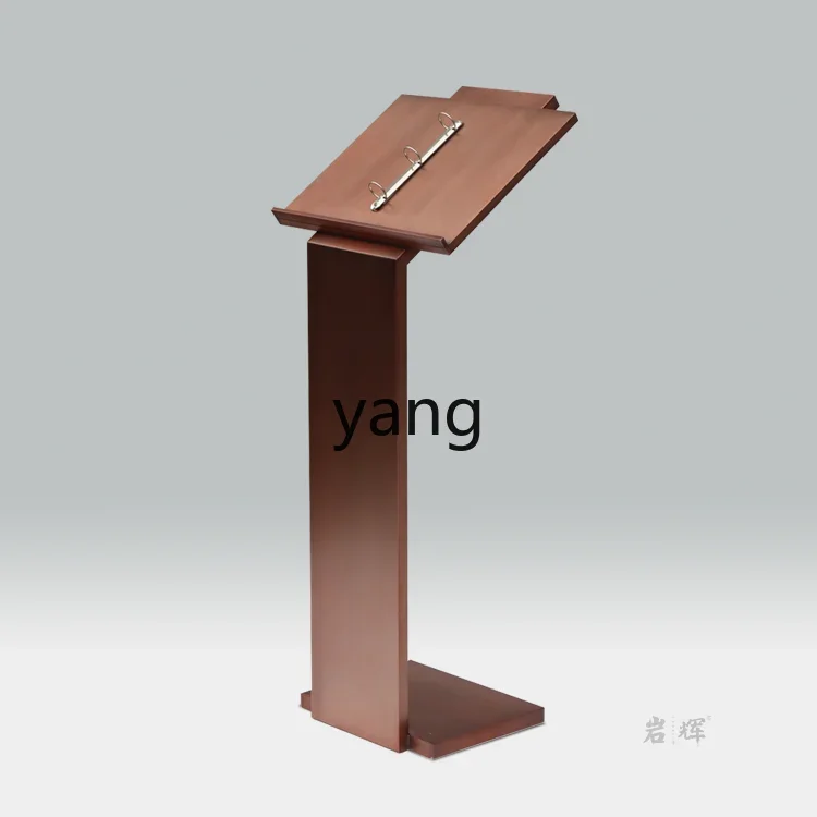 LTTM  Stainless Steel Vertical Menu Display Rack Sales Department Loose-leaf Document Contract Information Publicity Rack