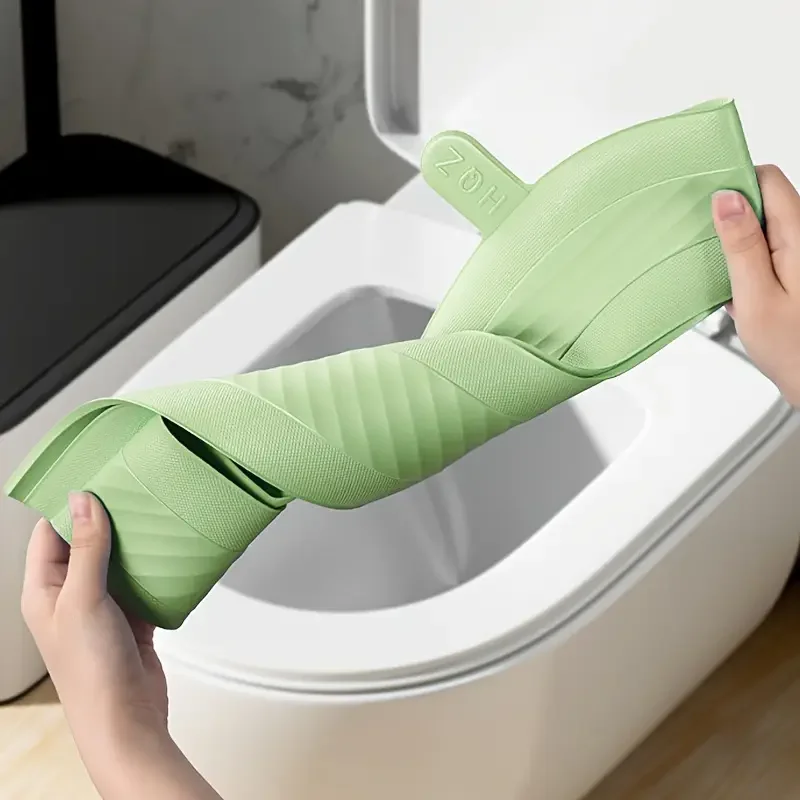 غطاء مقعد المرحاض لينة مقاوم للماء إيفا وسادة المرحاض ملصق شتاء دافئ الحمام إغلاق البراز حامي اكسسوارات الحمام #3