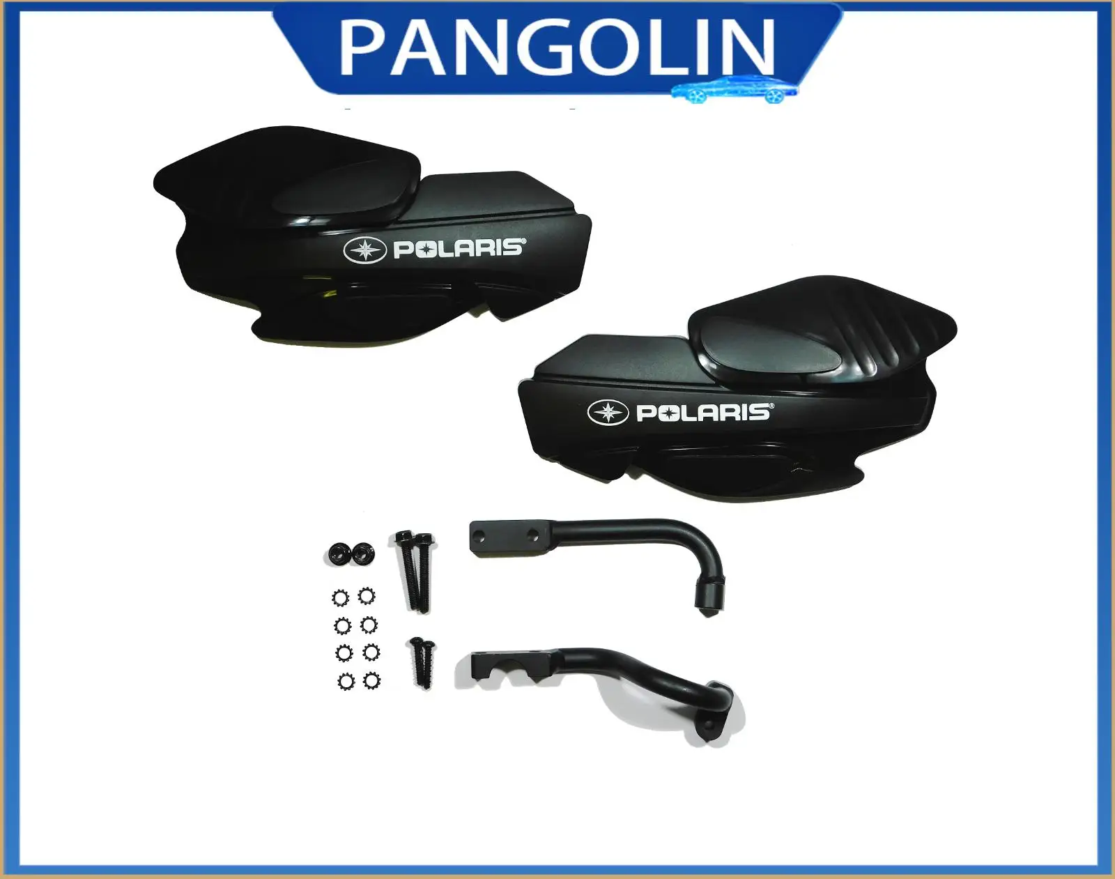

PANGOLIN Hand Guard & Bracket Kit Assy P85 in Black for Polaris 2013-2024 Sportsman 800 1000 Scrambler XP 850 1000 Sportsman