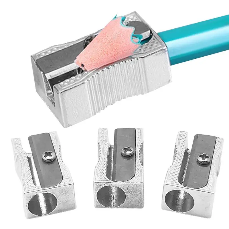 Taille-crayon en magnésium, taille-crayons en métal et Graphite, fournitures de bureau ergonomiques, accessoires de papeterie