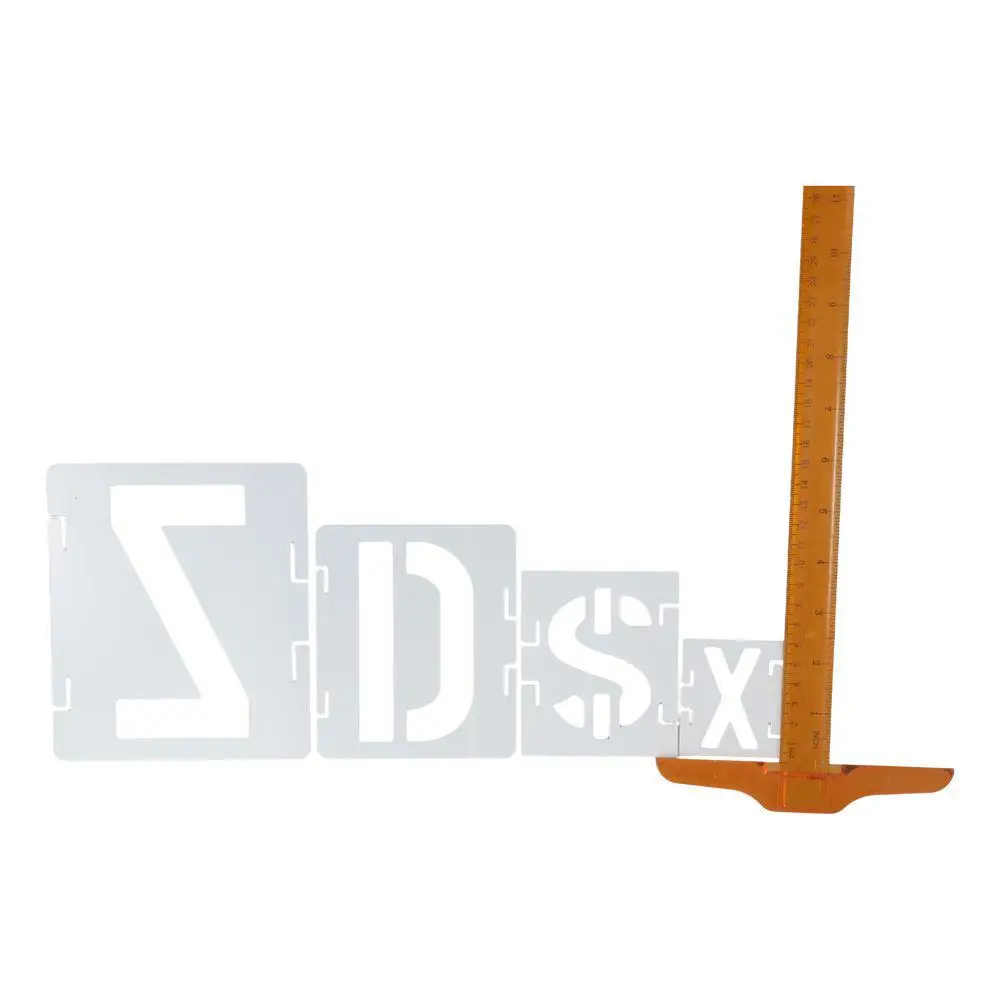 For Wall 2/3/4/5inch Letter Stencils Alphabet Large Stencils For Painting Numbers Alphabet Drawing Templates DIY craft