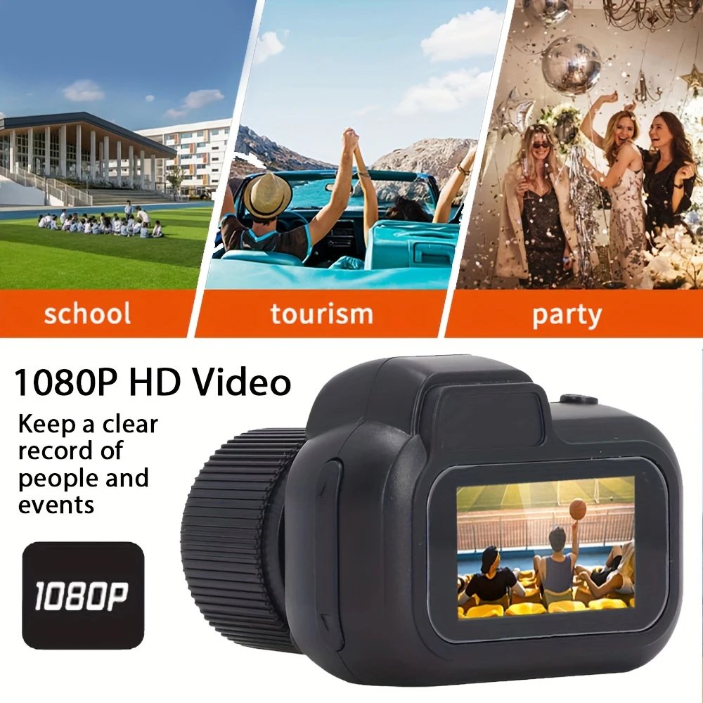 كاميرا صغيرة Y3000 المفاتيح 8MP صور 1080P كاميرات الجسم الرقمية الصغيرة DV كاميرا فيديو صغيرة دعم TF بطاقة مع شاشة للأطفال #3