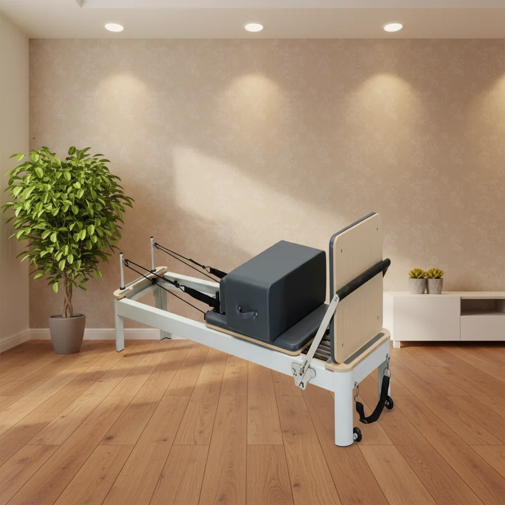

Portable and Adjustable Aluminium Alloy Pilates Reformer for Body Fitness at Home Folding Reformers by Factory