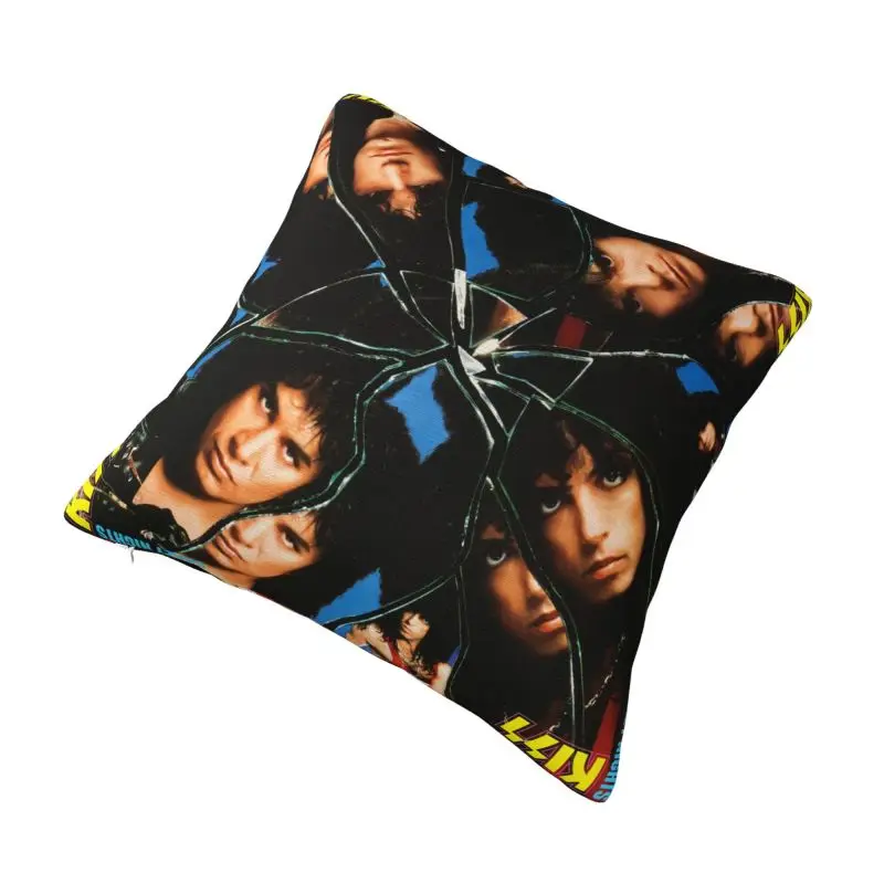 Custom Kiss Rock Roll Cushion Cover Gorgeous Metal Heavy Band Velvet Modern Pillow