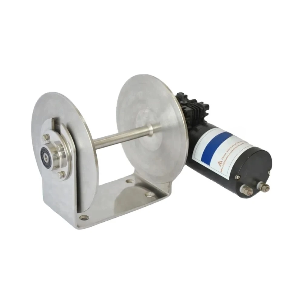 12V Stainless Steel Drum Winch with Standard Anchor Electric Winch for Boat 24V Winch