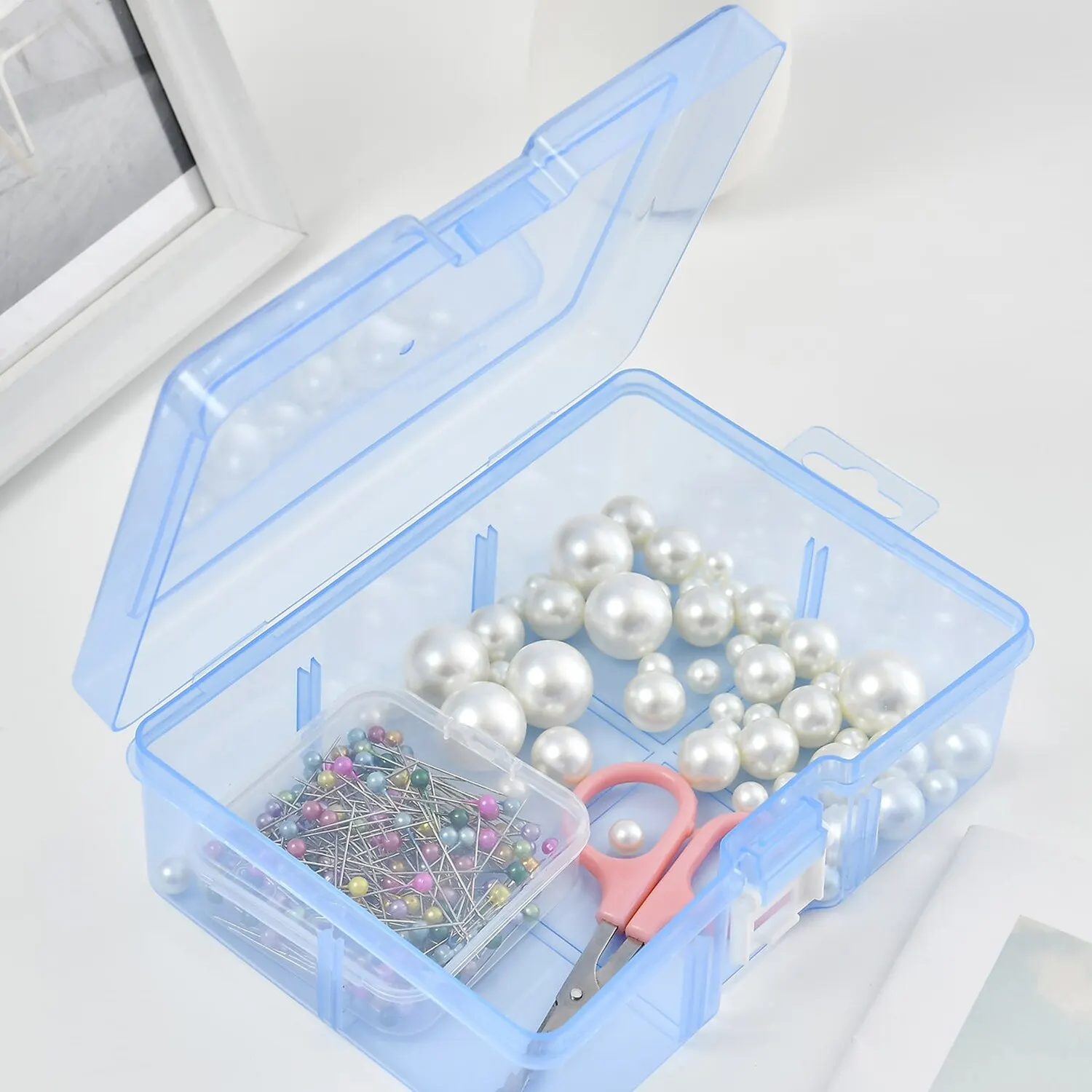 Transparent Plastic Storage Boxes For Jewelry Hardware Accessories Small Items DIY Crafts Cosmetics