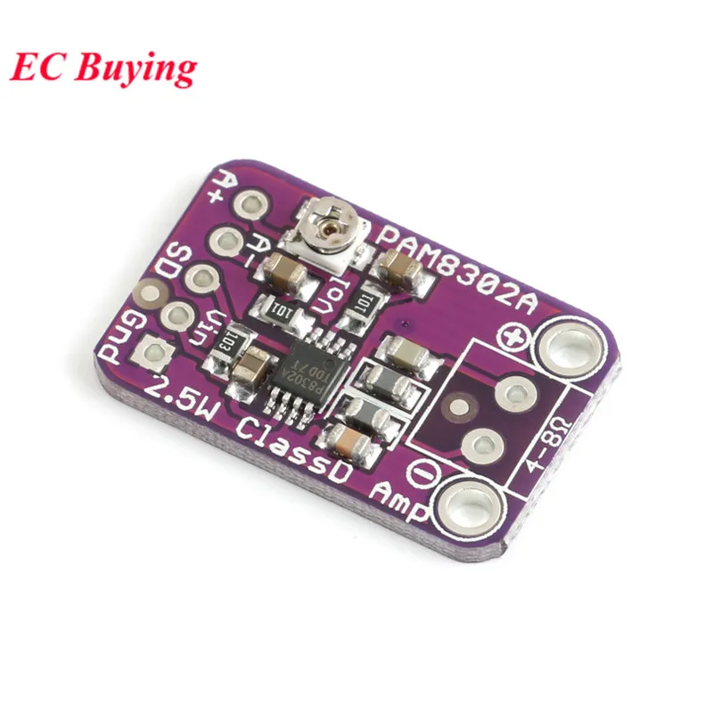 10Pcs/1pc PAM8302A CJMCU-832 PAM8302 2.5W Single Channel Class D Audio Power Amplifier Module Development Board