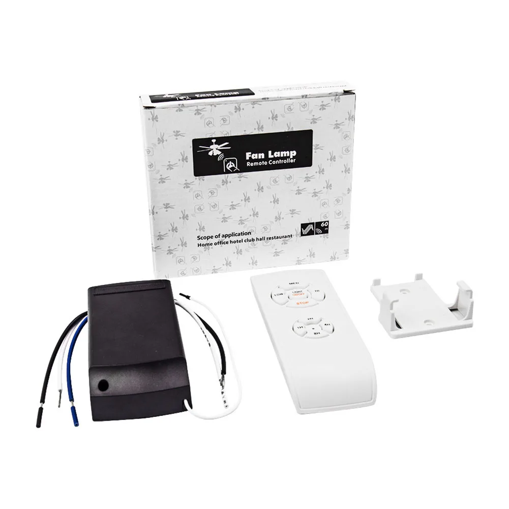 

Пульт дистанционного управления для потолочного вентилятора 110В с функцией таймера, простой в использовании, 3 скорости, совместим с большинством вентиляторов.