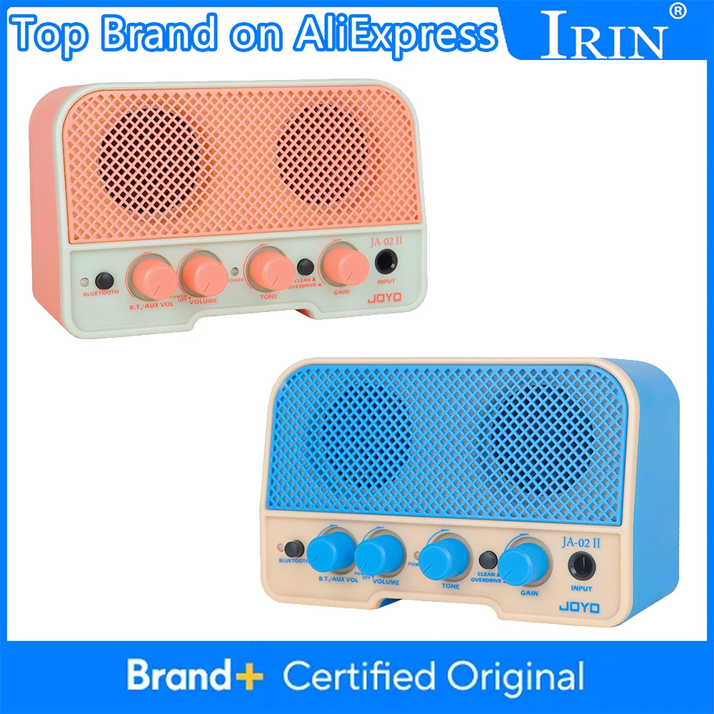 

Электрогитарный усилитель JOYO JA-02 II 5 Вт, портативный, перезаряжаемый, с Bluetooth и выходом на наушники, с каналами Clean и Overdrive