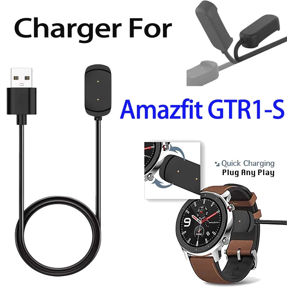 Cargador para reloj inteligente Amazfit T-Rex,GTS,GTR, cable de carga magnético de repuesto, cable USB para Amazfit T-Rex,GTS,GTR [1m/3,3 pies]