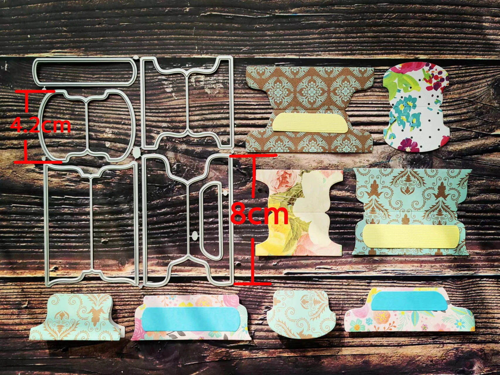 【GOGOCRAFT】MQ009 Vintage Tab  Whale Tale Cutting Dies JunkJournal Scrapbooking PaperDIY Original Designs