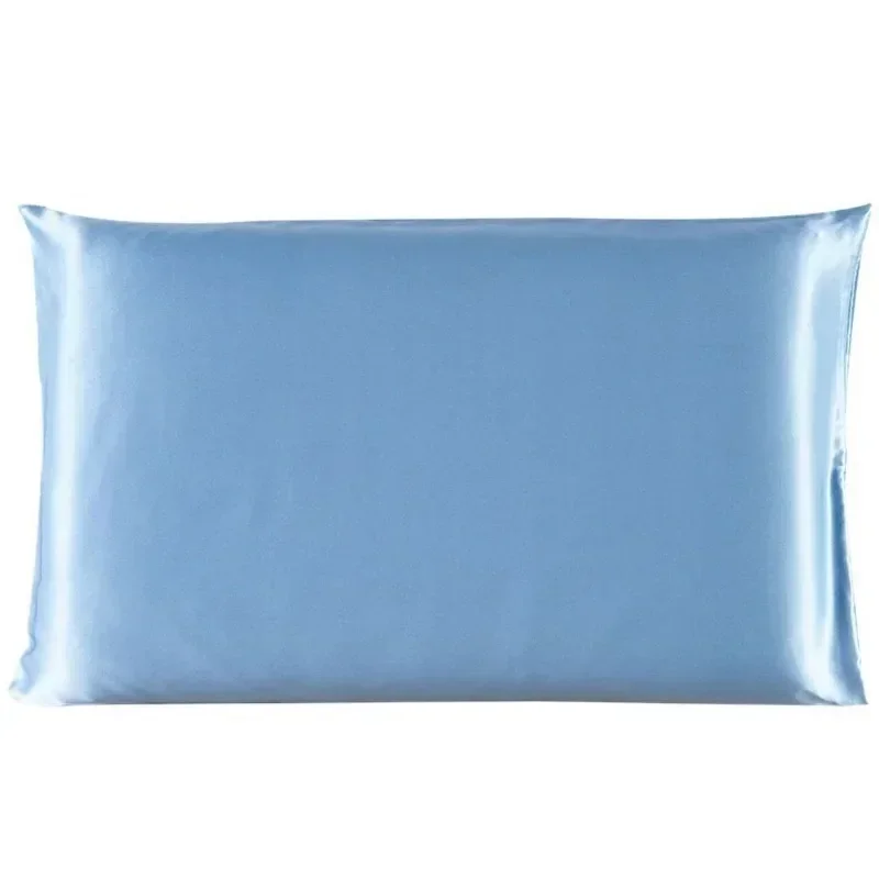 

Solid color imitation silk pillowcase zipper pillowcase